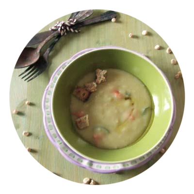 Soup of chiclings flour